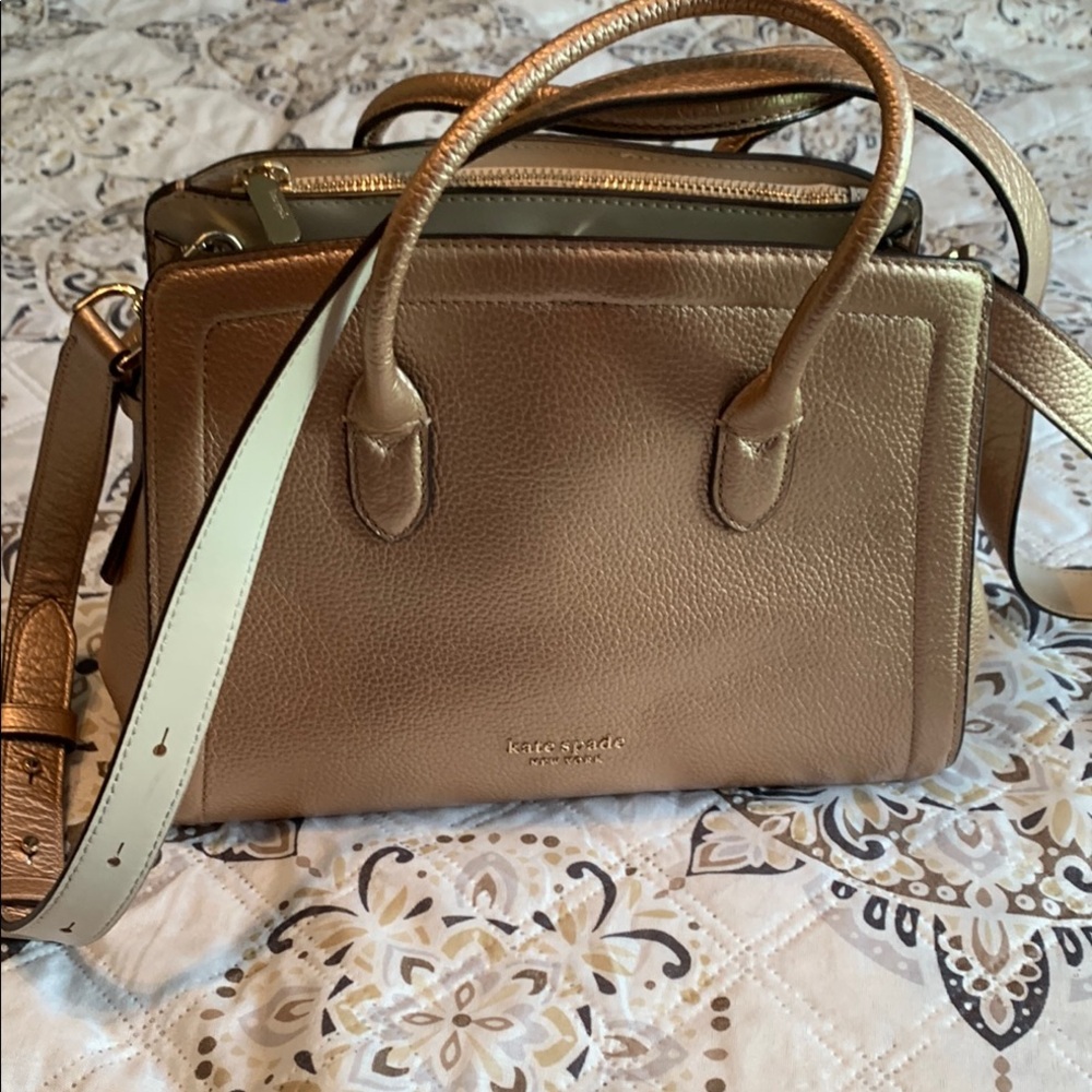 Kate Spade Gold and Cream Women's Bag